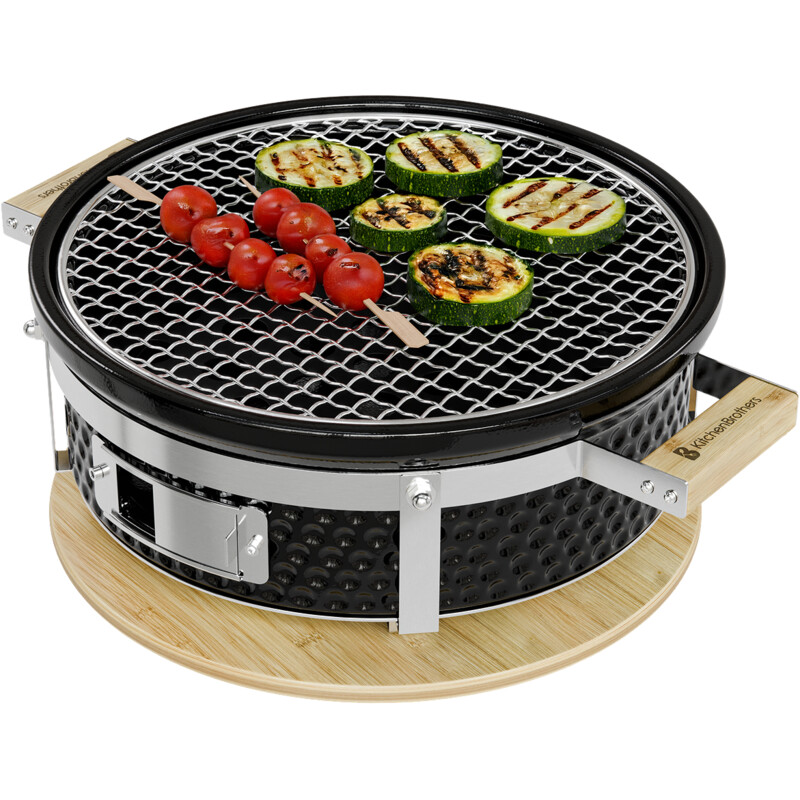 KitchenBrothers Hibachi style tabletop grill round