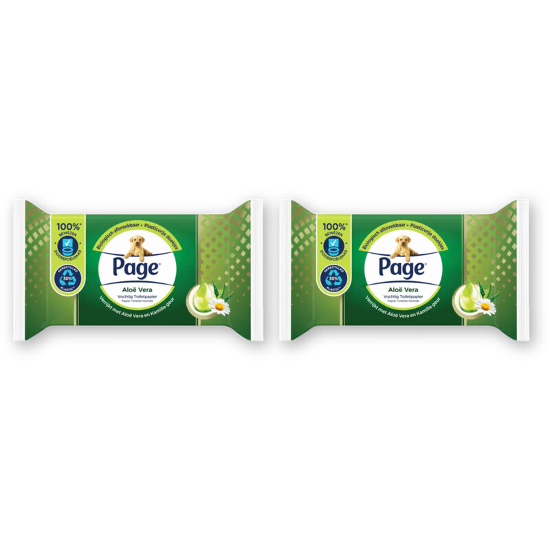 Page Aloe vera vochtig toiletpapier 2-pack