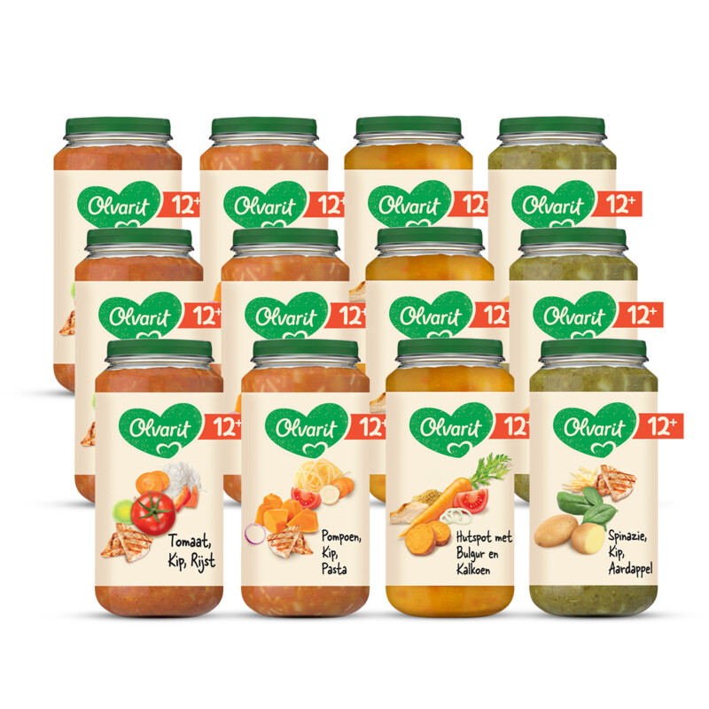 Een afbeelding van Olvarit Variatiemenu maaltijd 12m+