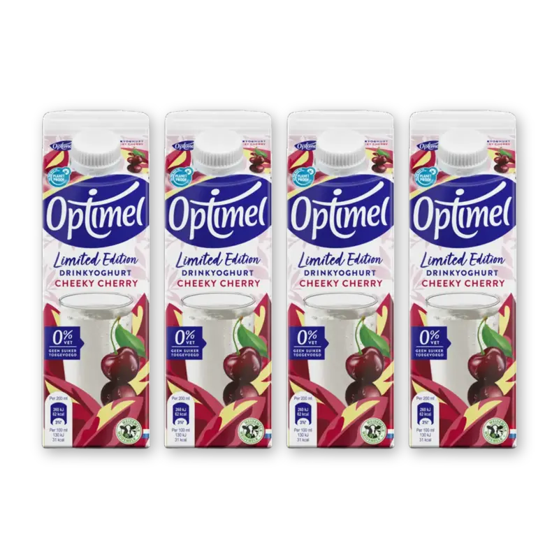 Optimel Drinkyoghurt limited edition 4-pack