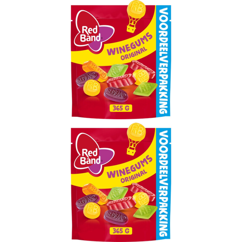 Een afbeelding van Red Band Winegums original vvp 2-pack