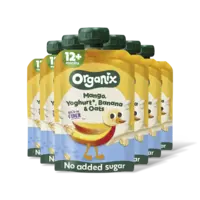 Organix Nutri fiber mango/yoghurt/banan 12m+ 6pk