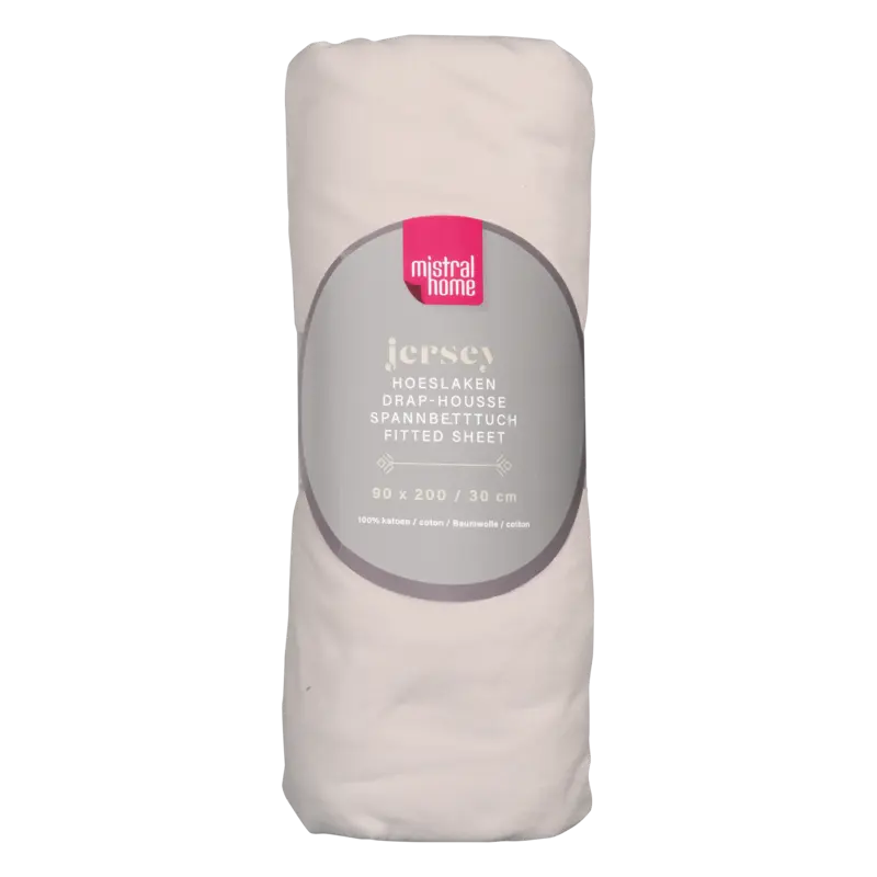 Mistral Home Hoeslaken beige 1-persoons