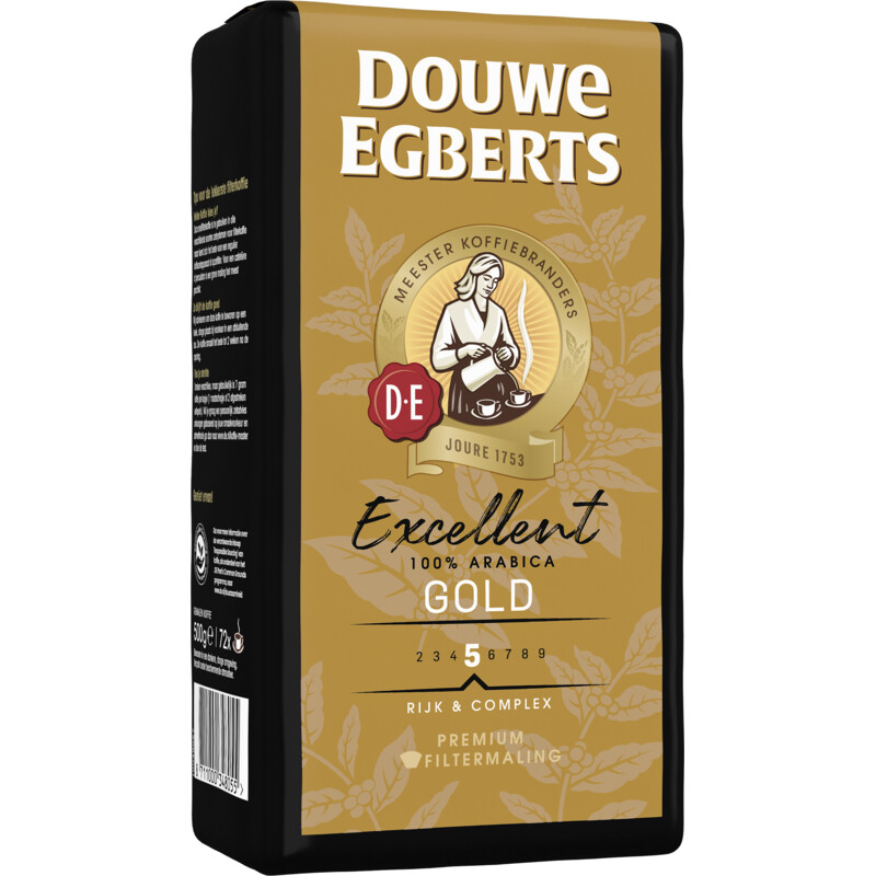 Een afbeelding van Douwe Egberts Excellent gold filterkoffie