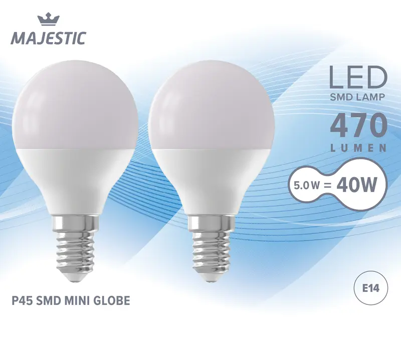 Led kogel mat E14 40W