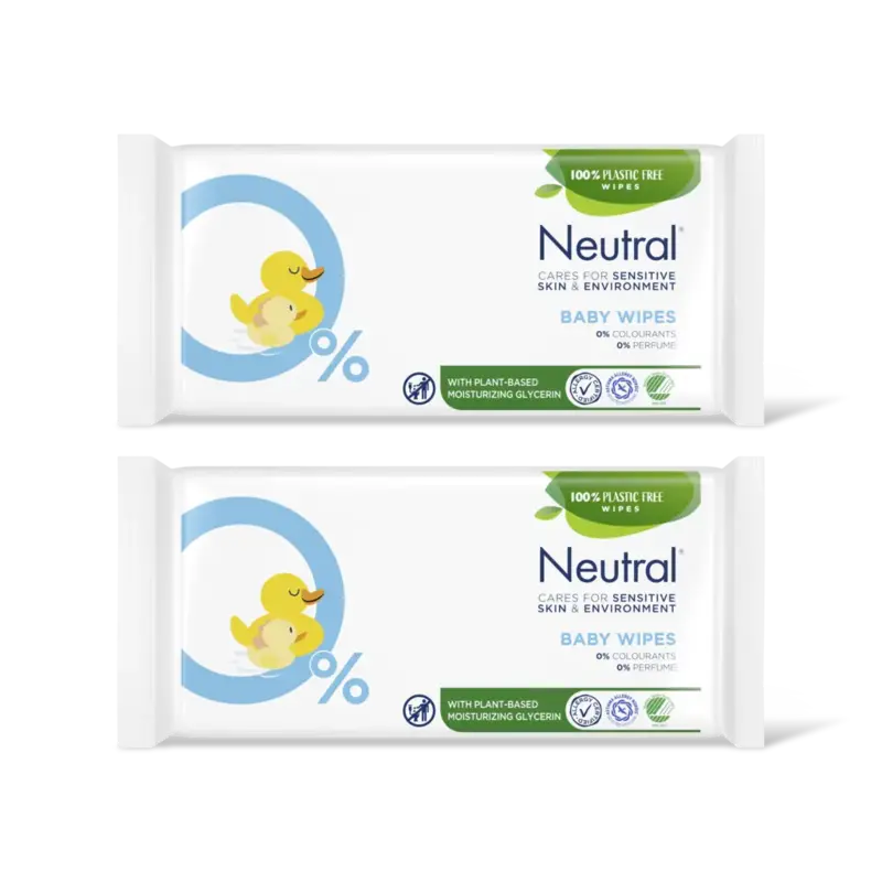 Baby wipes 0% perfume 2-pack
