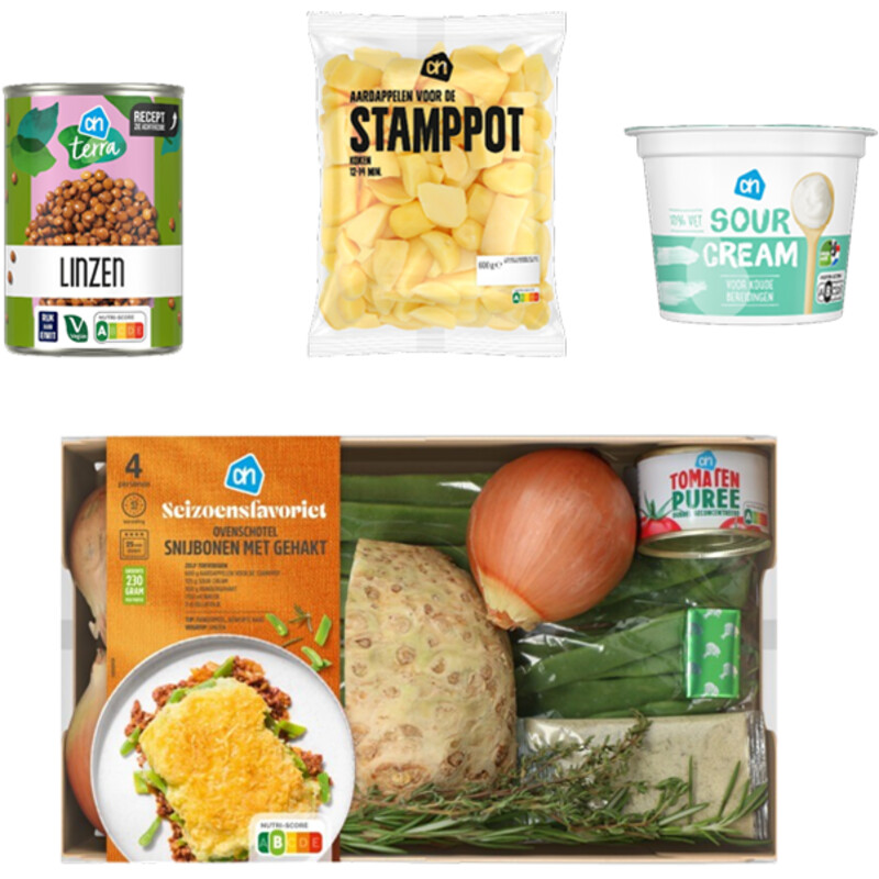 Een afbeelding van AH Vega Ovenschotel Snijbonen Verspakket