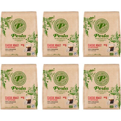 pdp-image-Perla Biologisch Classic roast koffiepads 6-pack
