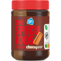 Een afbeelding van AH Duo speculoos pasta chocopuur