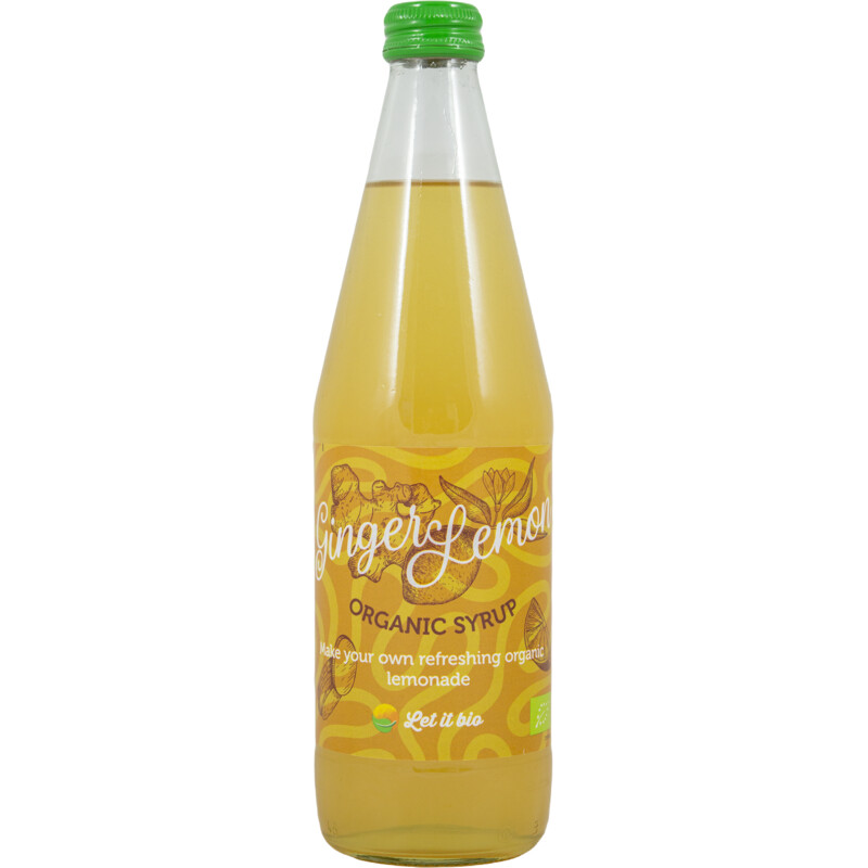 Een afbeelding van Let it Bio Gember citroen siroop