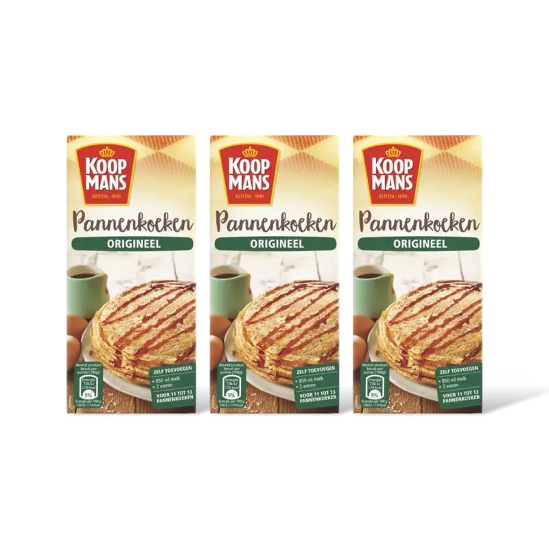 Koopmans Mix voor pannenkoeken origineel 3-pack