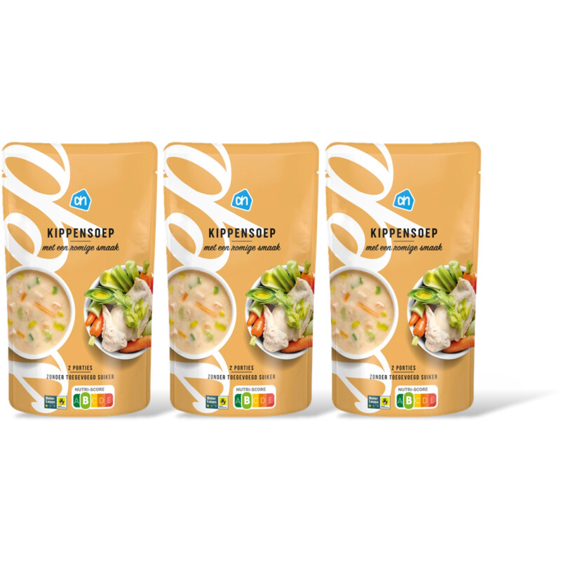AH Romige kippensoep 3-pack