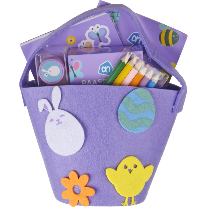 AH Vilten mandje gevuld konijn