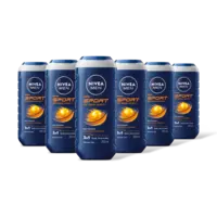 NIVEA Men sport fresh effect shower gel 6-pack