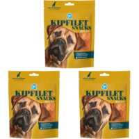 AH Kipfiletsnack voor grote honden 3-pack
