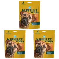 AH Kipfiletsnack voor grote honden 3-pack