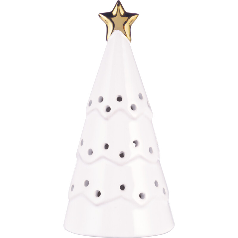 Een afbeelding van AH Excellent Windlicht boompje wit LED