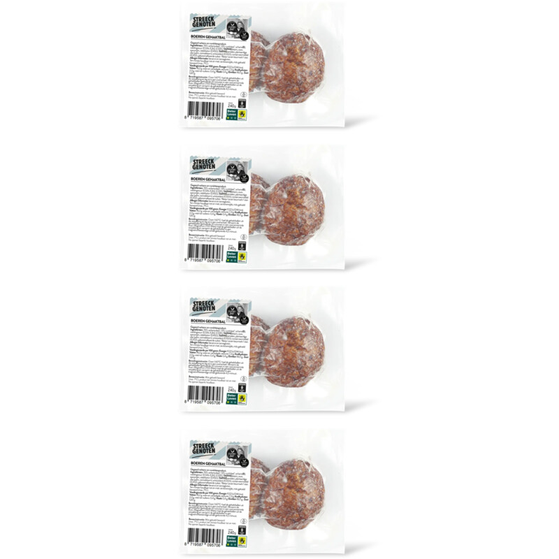Streeckgenoten Boeren gehaktbal 4-pack