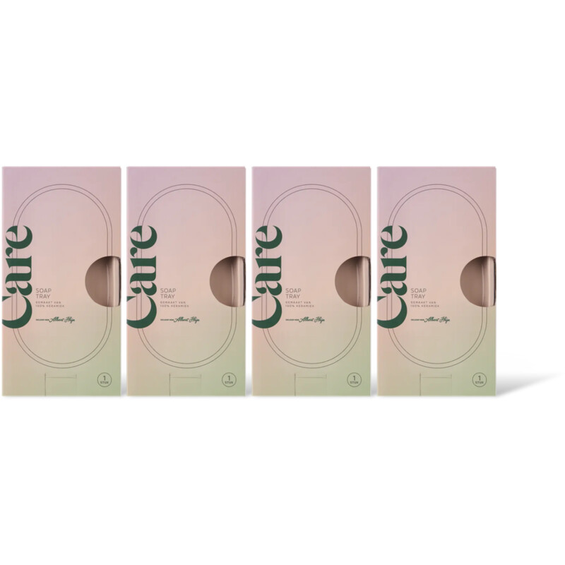 Care Soap tray beige 4-pack