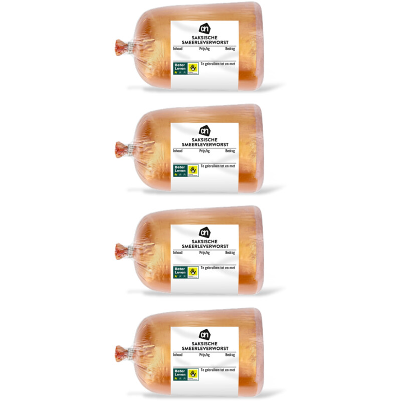 AH Saksische smeerleverworst 4-pack