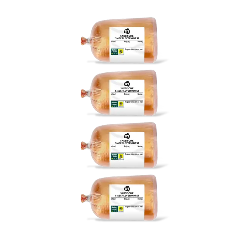 AH Saksische smeerleverworst 4-pack