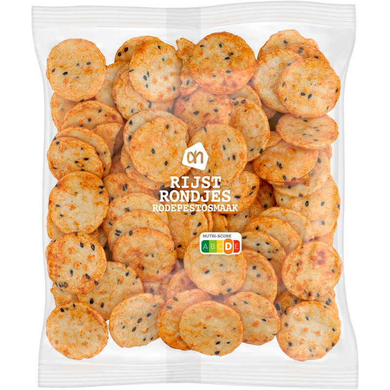 Een afbeelding van AH Rijstrondjes rode pesto smaak