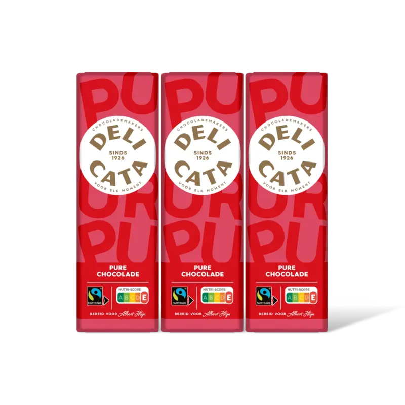 Delicata Reep pure chocolade 3-pack