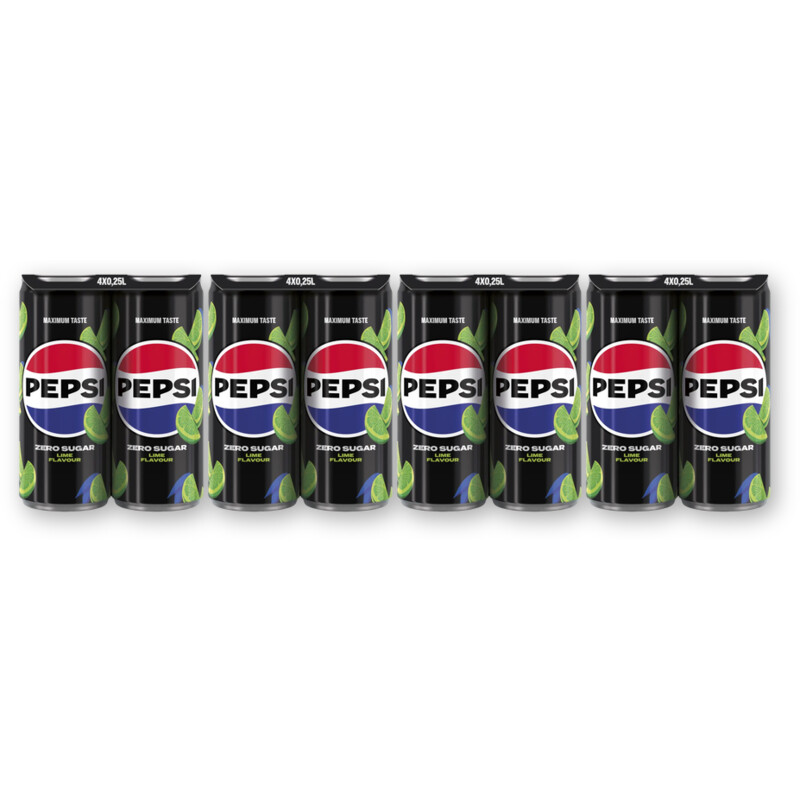 Pepsi Zero sugar lime 16-pack