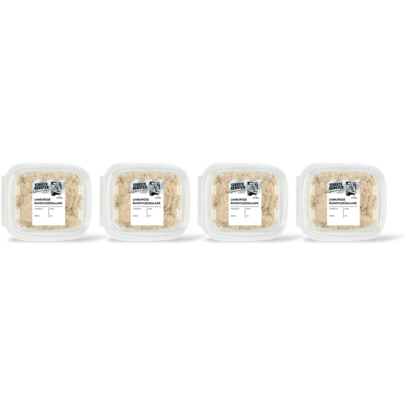 Streeckgenoten Limburgse rundvleessalade 4-pack