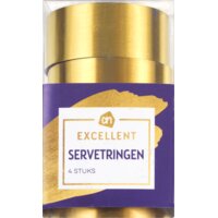 Een afbeelding van AH Excellent Servetringen rond goud