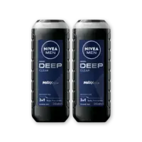 NIVEA Men deep clean shower gel 2-pack