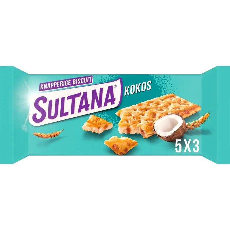 Knapperige biscuit kokos