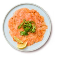 Een afbeelding van AH Visspecialist Zalm carpaccio