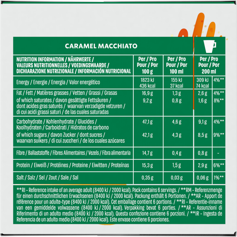 Een afbeelding van Starbucks Dolce gusto compatible macchiato caramel