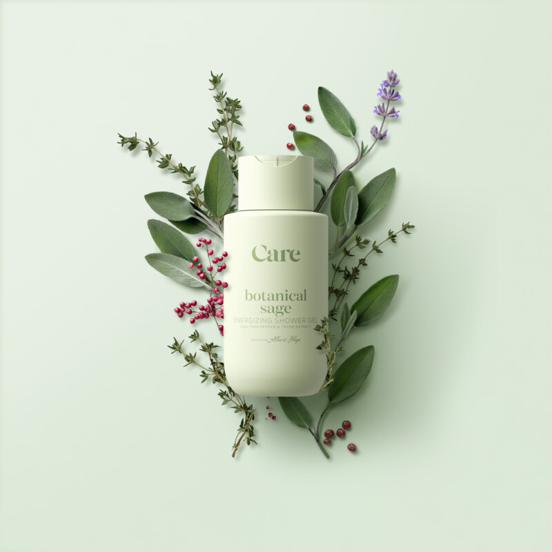 Een afbeelding van Care Botanical sage shower gel