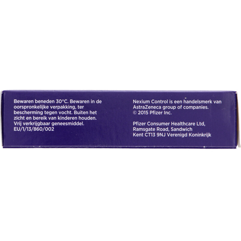 Een afbeelding van Nexium Control 20mg maagsapresistente tabletten