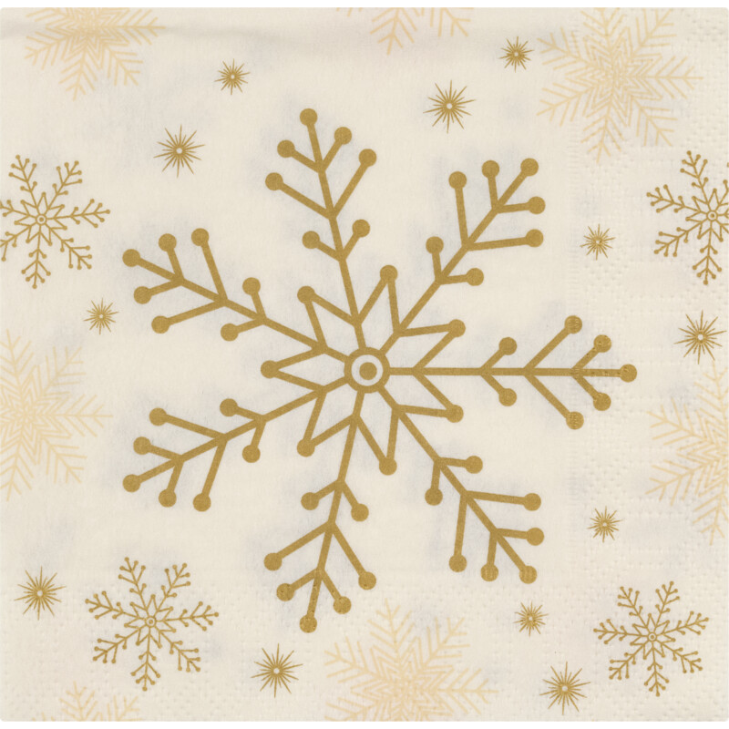 Een afbeelding van AH Excellent Servet sneeuwvlok 24x24cm