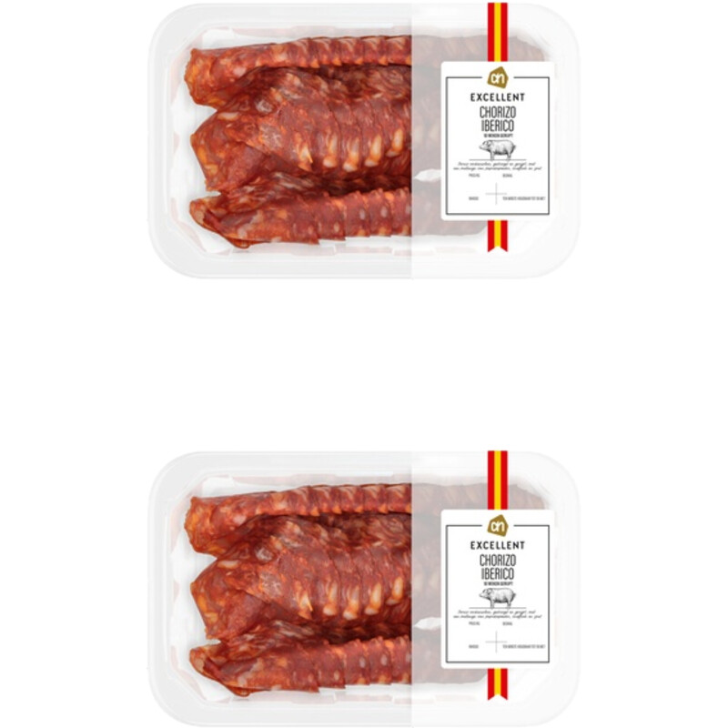 Een afbeelding van AH Excellent Chorizo Iberico 2-pack