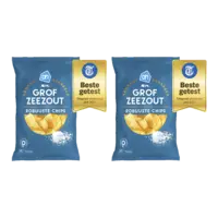 AH Robuuste chips grof zeezout 2-pack