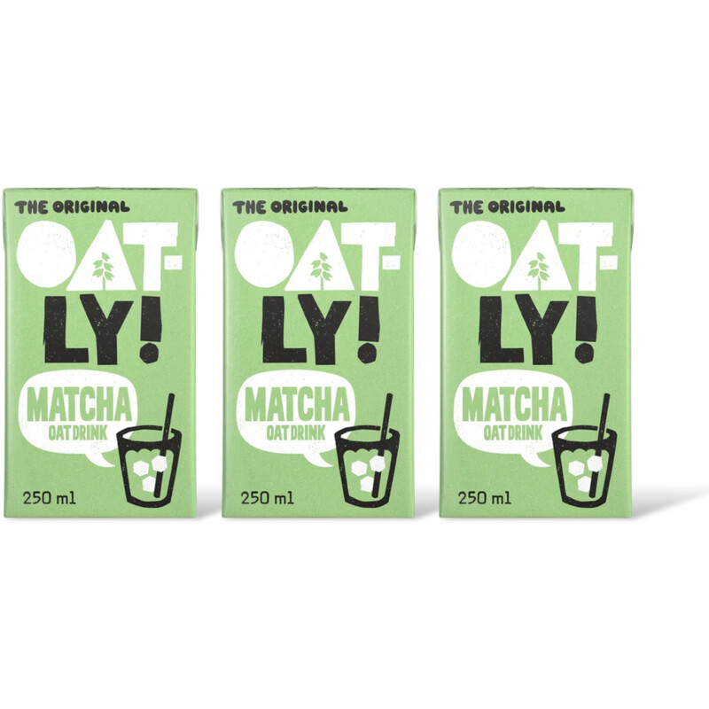 Oatly! Matcha oat drink 3-pack