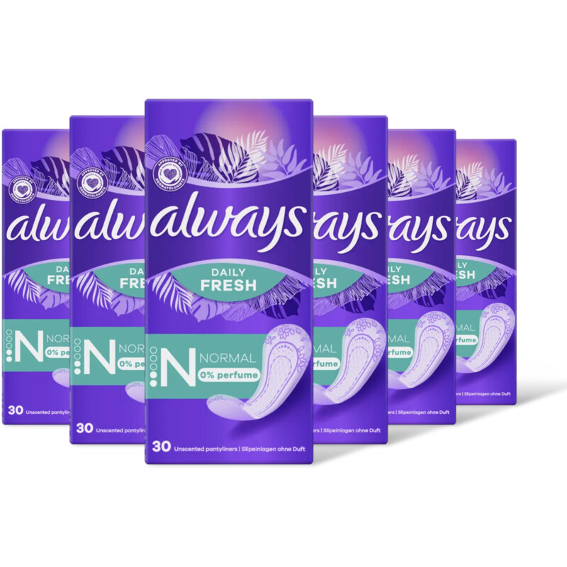 Always Dailies normal inlegkruisjes 6-pack