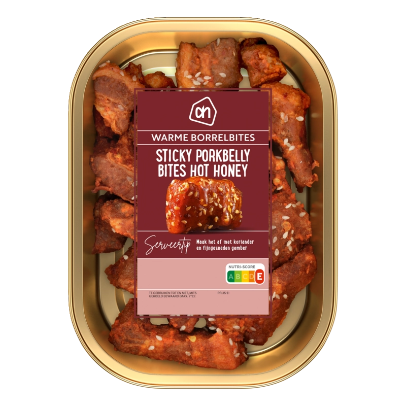 AH Sticky porkbelly bites hot honey