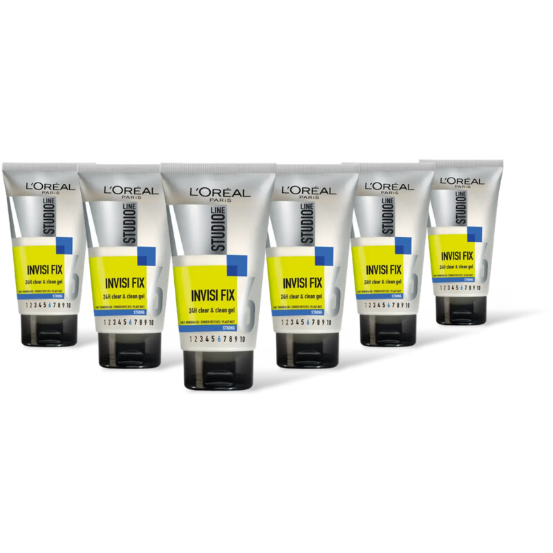 Studio Line Invisi Fix 24h clear & clean gel 6-pack