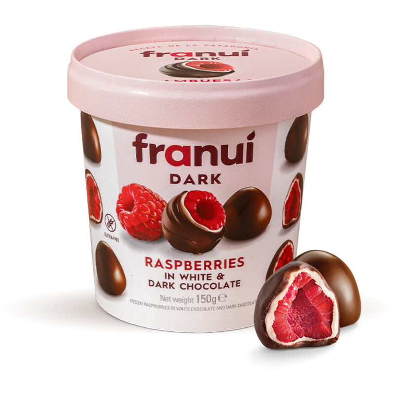 Franui Framboos witte & donkere chocolade