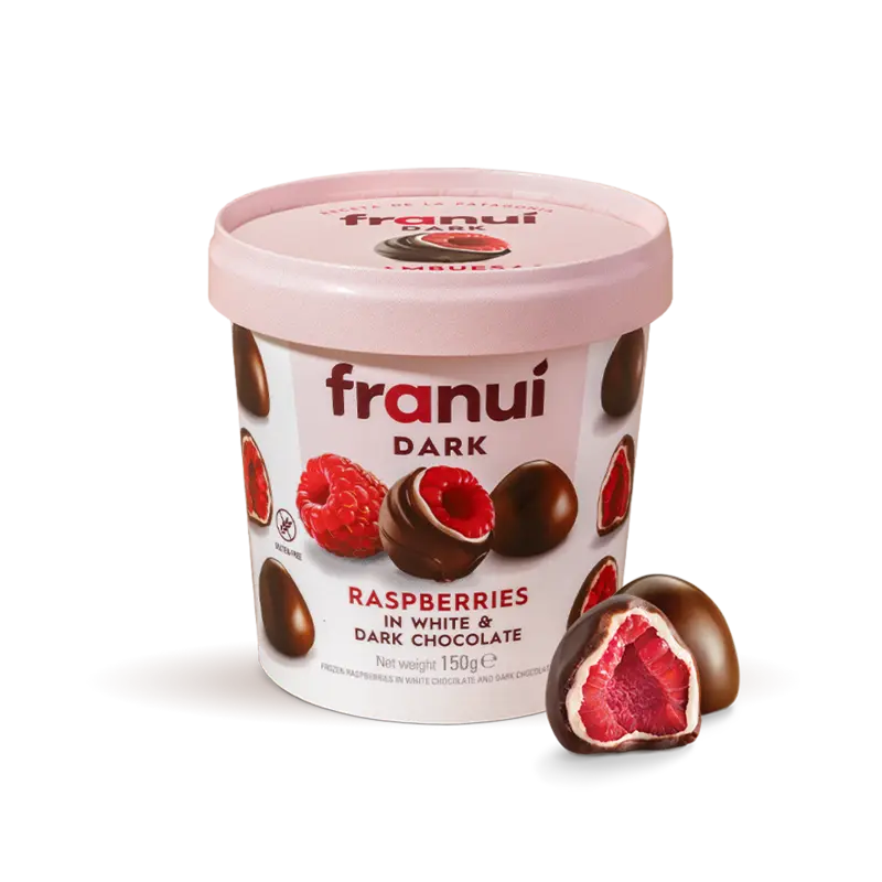 Franui Framboos witte & donkere chocolade