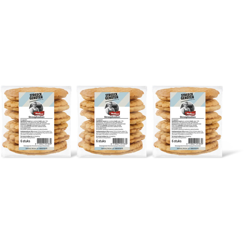 Streeckgenoten Stroopkoeken 3-pack