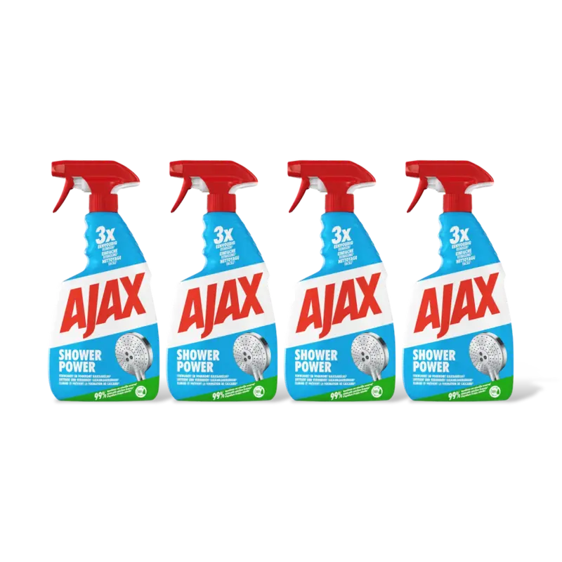 Ajax Shower power spray 4-pack