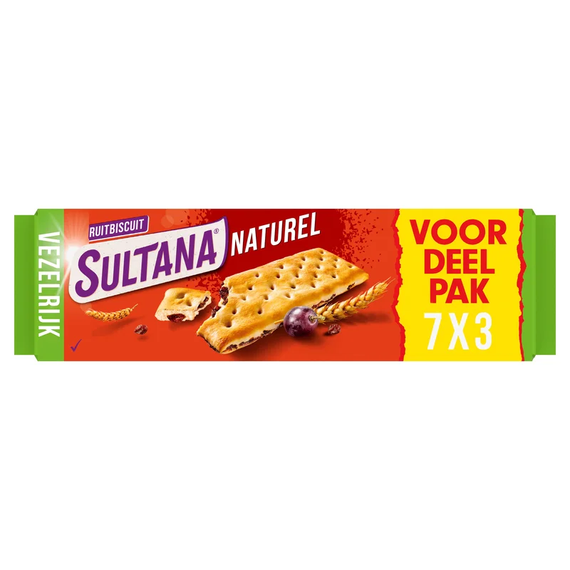Sultana Fruitbiscuit naturel voordeelpak