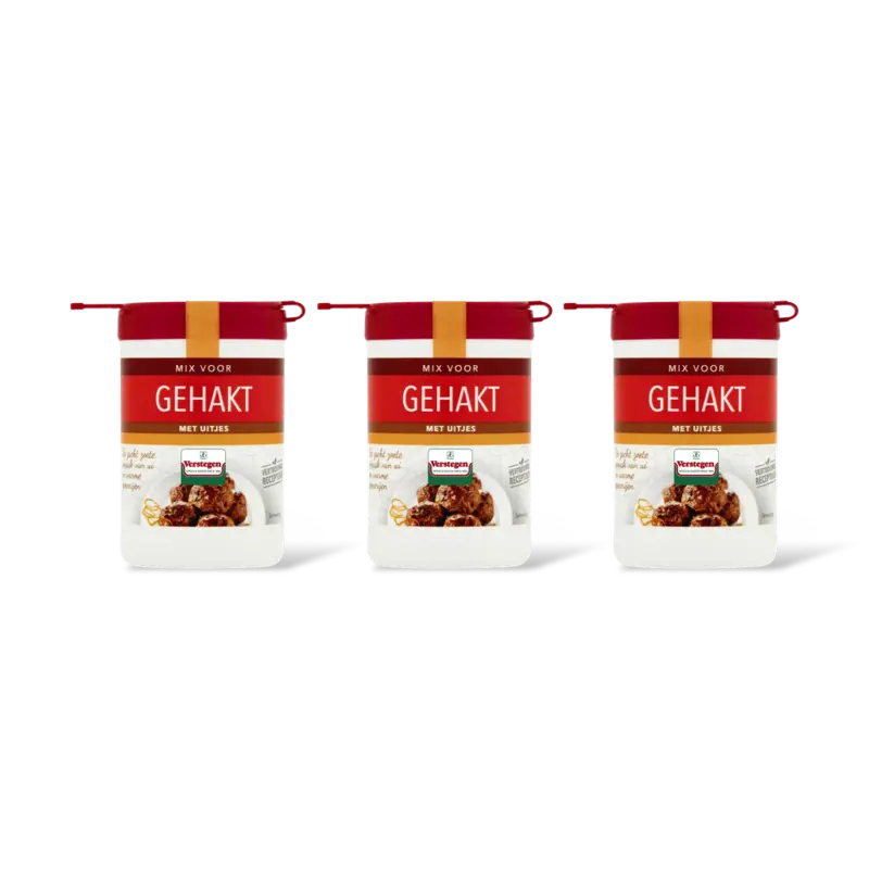 Kruidenmix voor gehakt met uitjes 3-pck