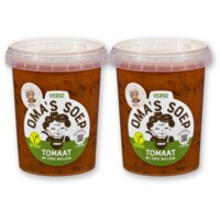 Oma's Tomaat met verse basilicum 2-pack